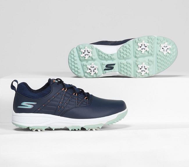 Zapatos de Golf Skechers Mujer - GO GOLF Pro V.2 Azul Marino KBFNH0143